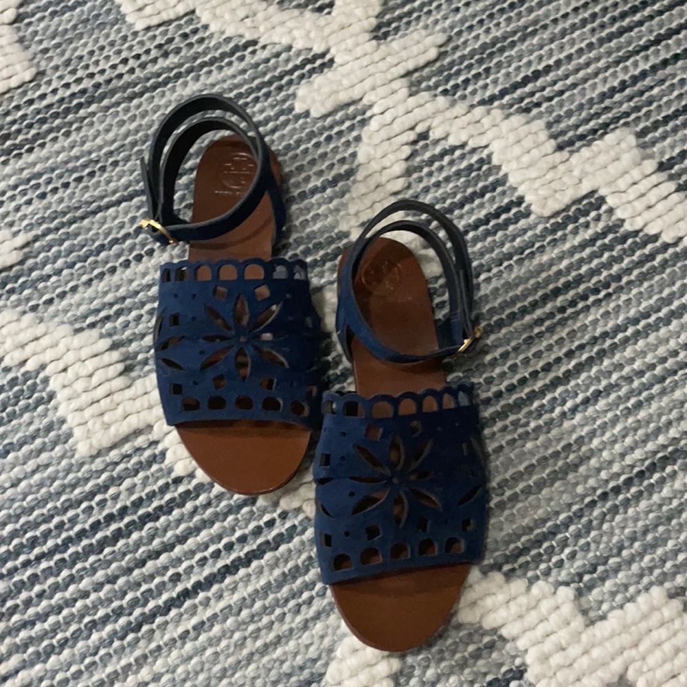 Tory Burch blue sandals